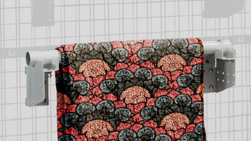textile roll art rack accessory