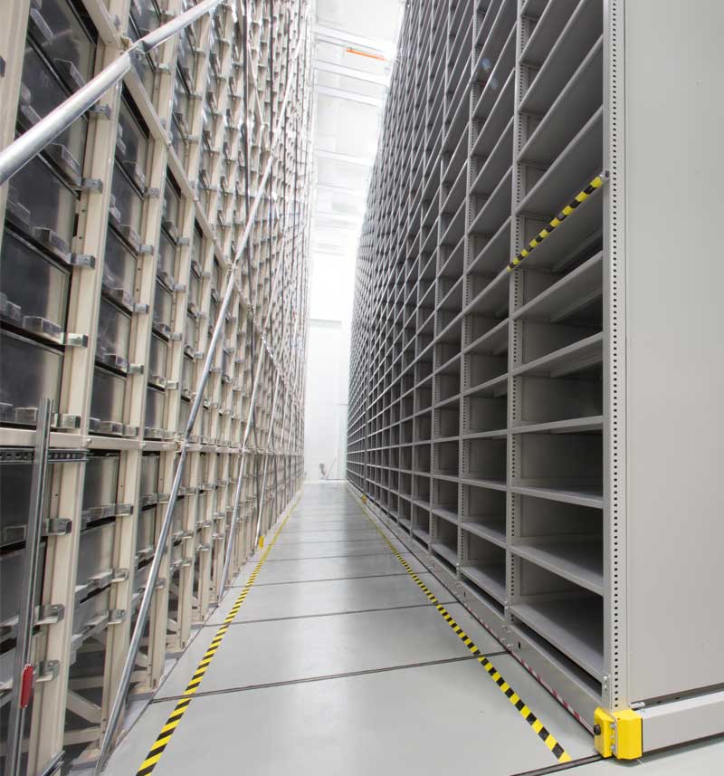 University library highbay shelving system