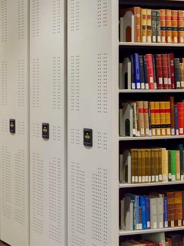 law library mobile shelving project install