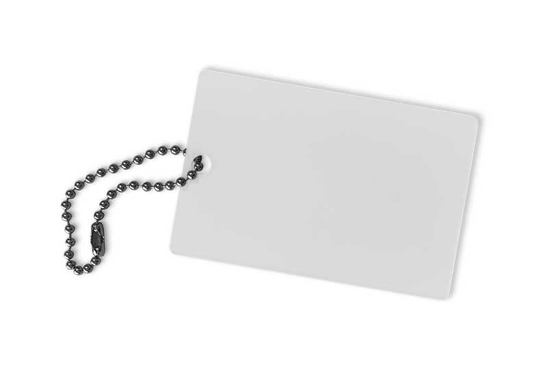 Powder coat white sample paint chip