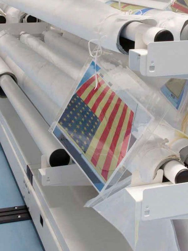 rolled textile collections facility install story